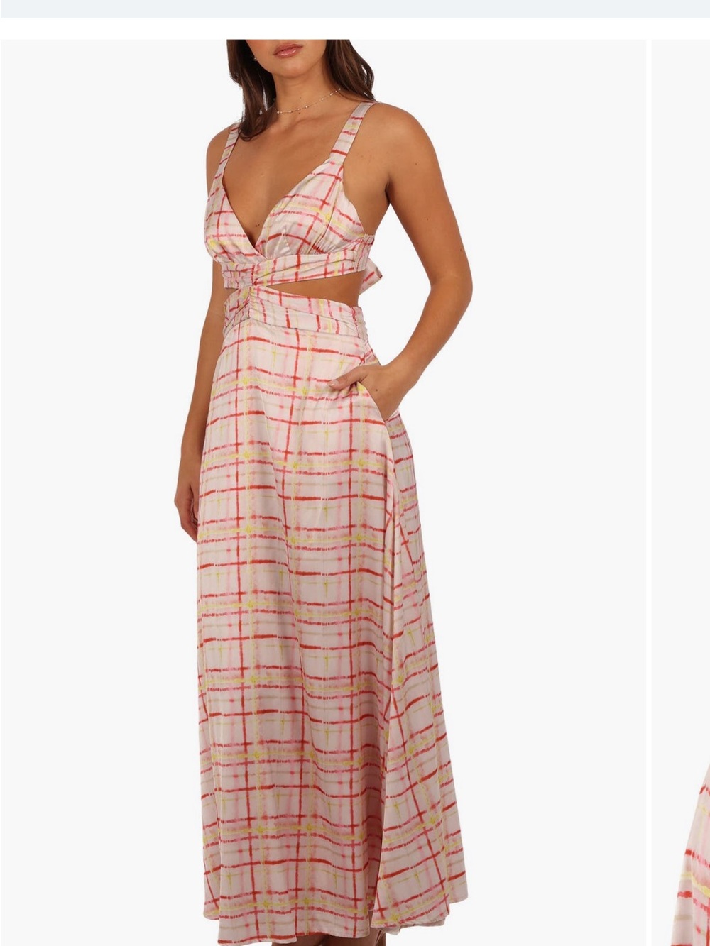 New Petal & Pup Pink Maxi Dress Size M